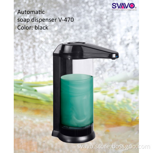 Chrome & Clarity Color Touchless Sensor Soap Dispenser V-470